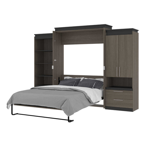 Queen Murphy Bed with Multifunctional Storage (125W)