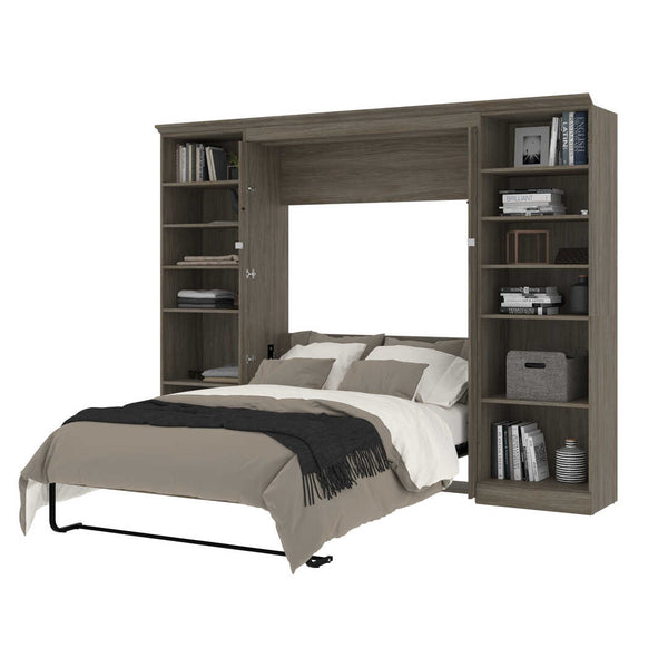 Full Murphy Bed with Bookshelves (114W)