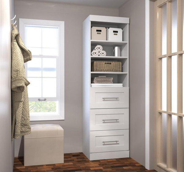 25W Closet Organizer with Drawers