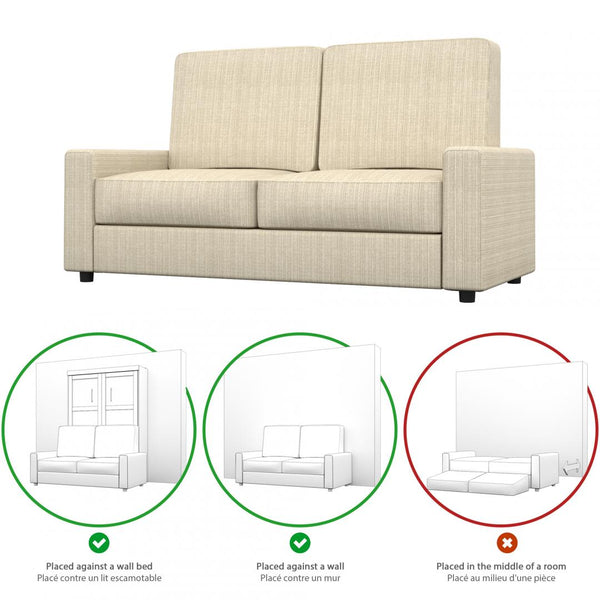 Sofa for Full Murphy Bed (no backrest)