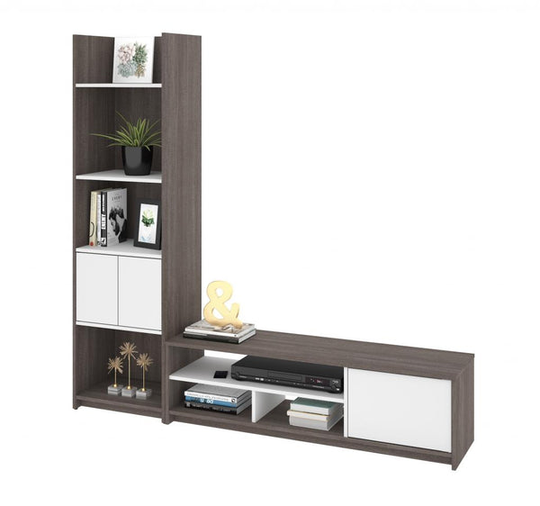 TV Stand with Shelving Unit