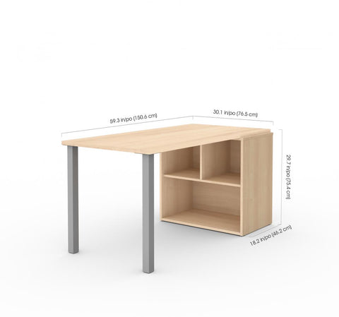 60W Table Desk with Storage