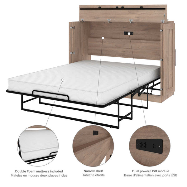 61W Full Cabinet Bed with Mattress