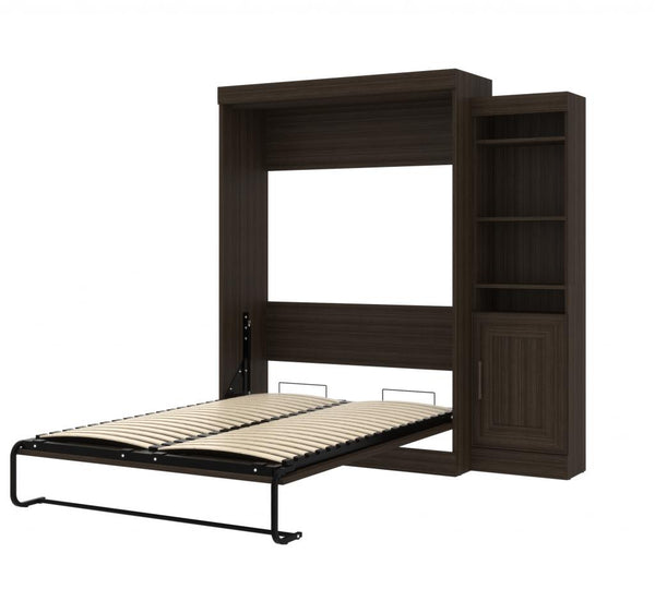 Full Murphy Bed with Storage Cabinet (81W)