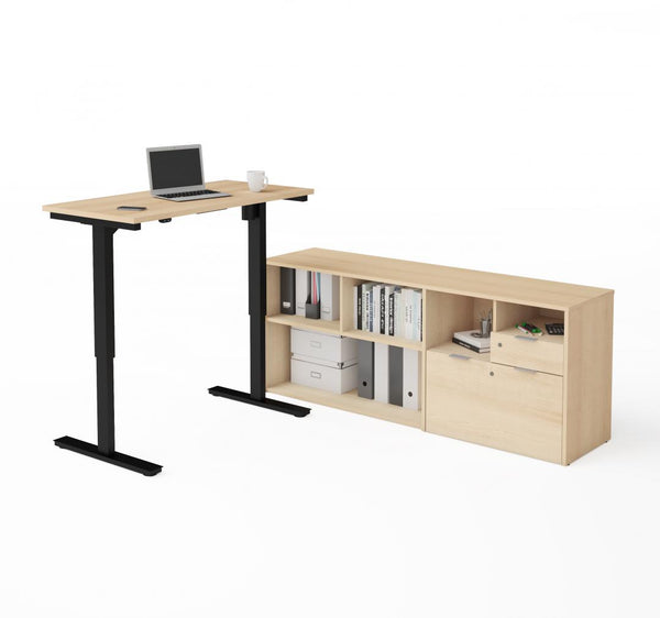 72W L-Shaped Standing Desk