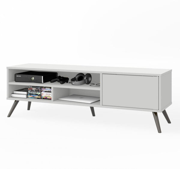 54W TV Stand with Metal Legs for 60 inch TV