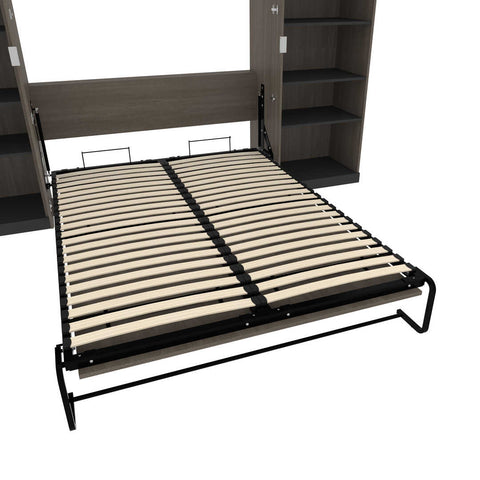 Queen Murphy Bed with Shelves (126W)