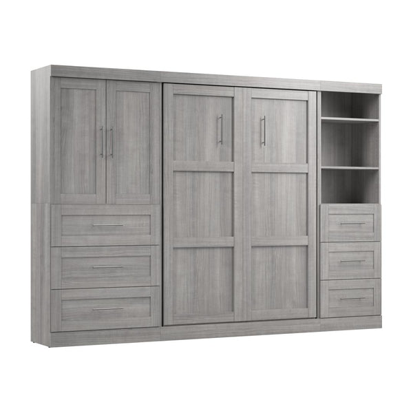 Full Murphy Bed with Open and Concealed Storage (120W)