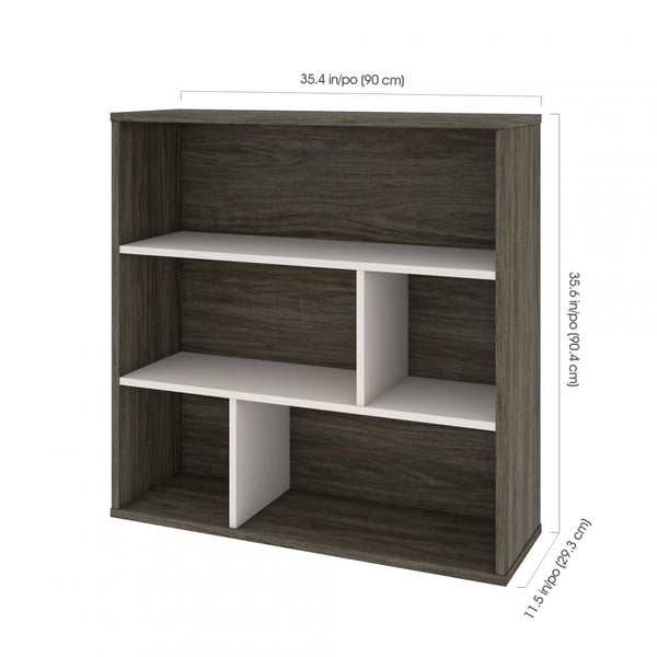 TV Stand with 2 Asymmetrical Shelving Units