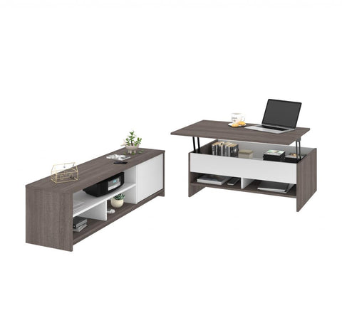 2-Piece set including a lift-top coffee table and a TV stand