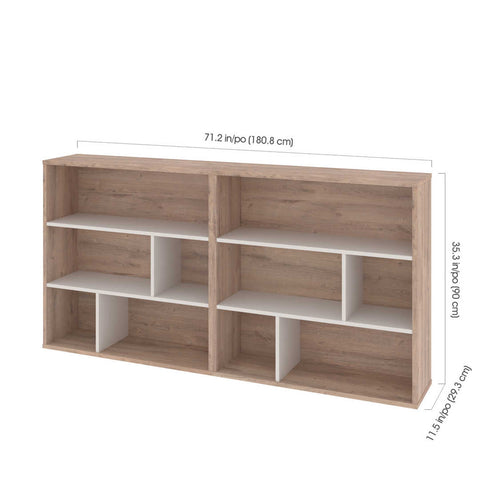 2-Piece Set including Two Asymmetrical Shelving Units