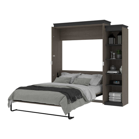 Queen Murphy Bed with Shelves (87W)