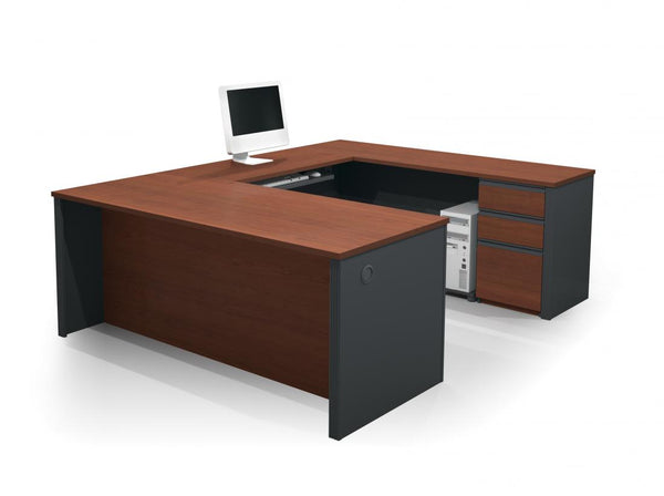 72W U-Shaped Executive Desk with Pedestal