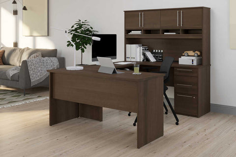 U or L-Shaped Desk with Hutch