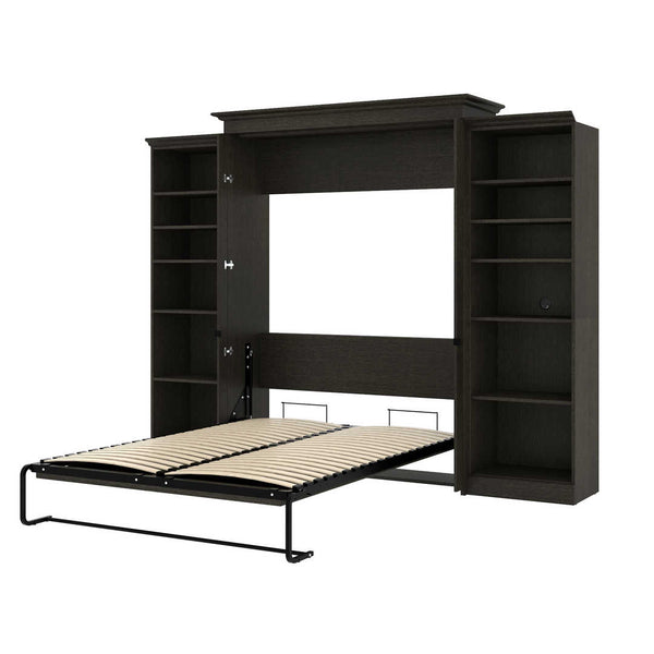 Queen Murphy Bed with Bookshelves (115W)