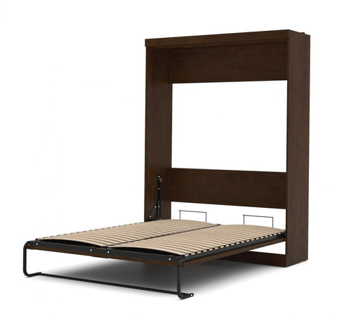 Queen Murphy Bed with Shelving and Drawers (126W)