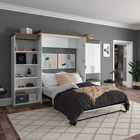 Queen Murphy Bed with Multifunctional Storage (125W)