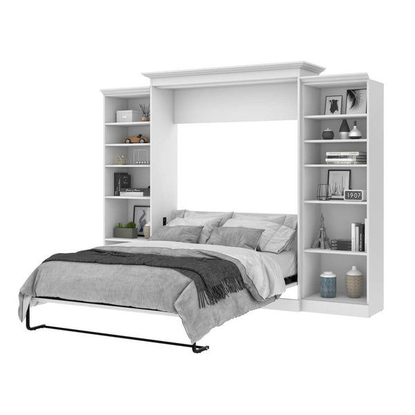 Queen Murphy Bed and 2 Closet Organizers (115W)