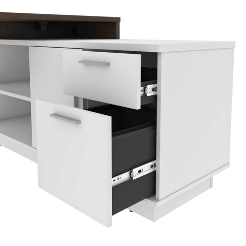 72W L-Shaped Desk