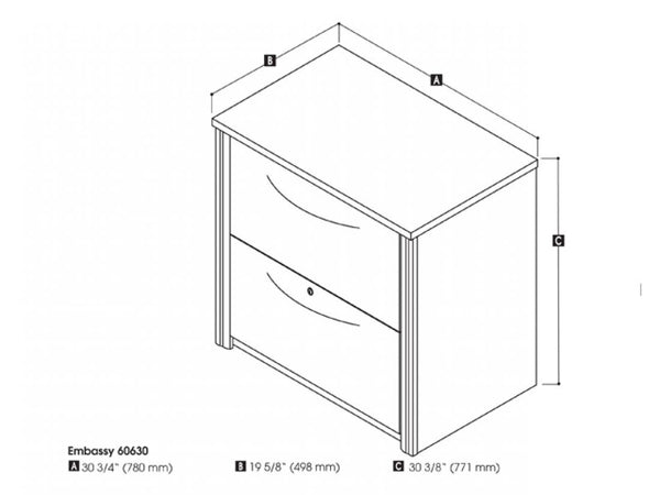 30” Lateral File Cabinet