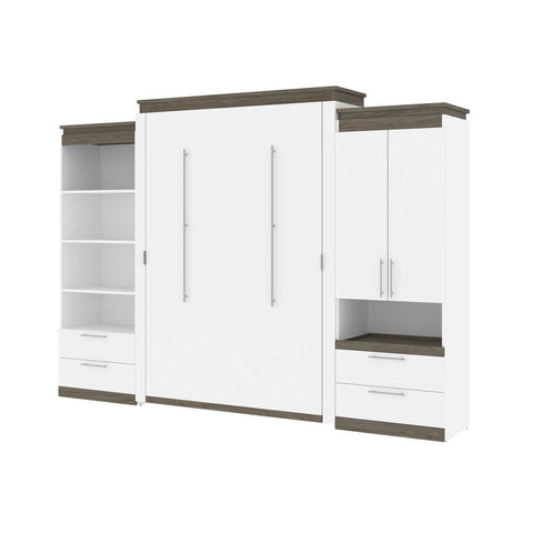 Queen Murphy Bed and Multifunctional Storage with Drawers (125W)