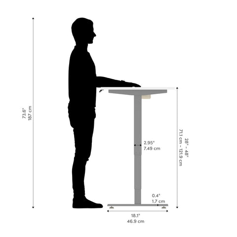 60W x 30D Electric Standing Desk