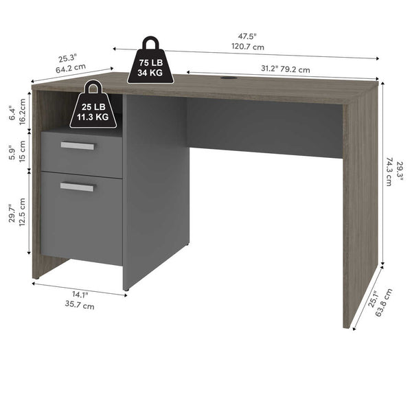 48W Small Computer Desk