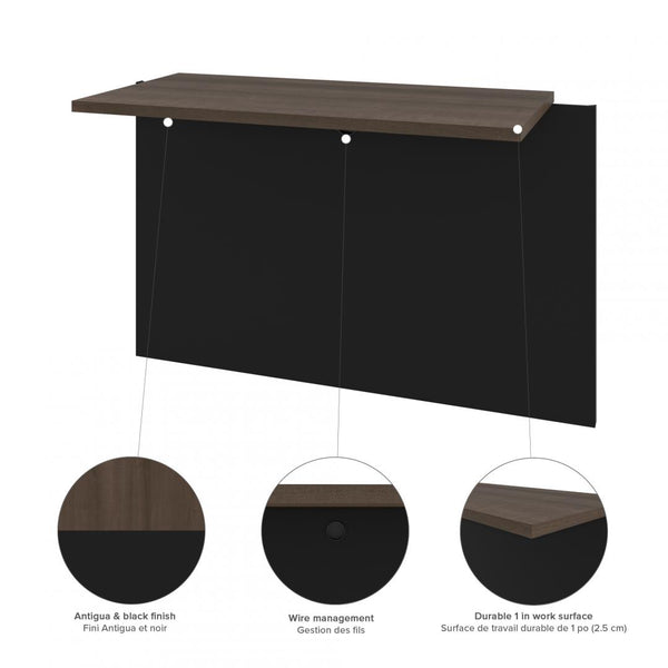 72W U-Shaped Executive Desk with Lateral File Cabinet and Hutch