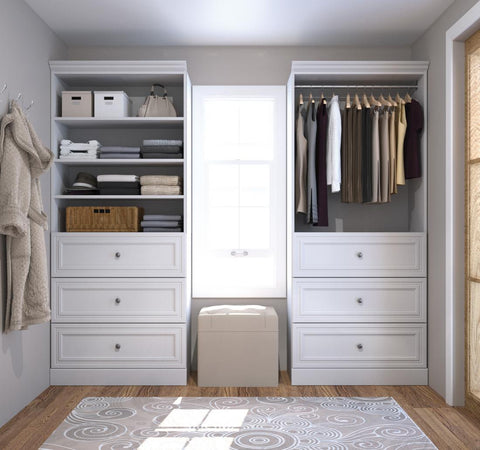 72W Closet Organizer with Drawers