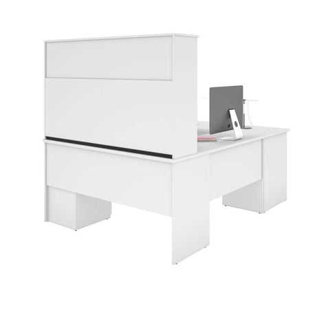 U or L-Shaped Desk with Hutch