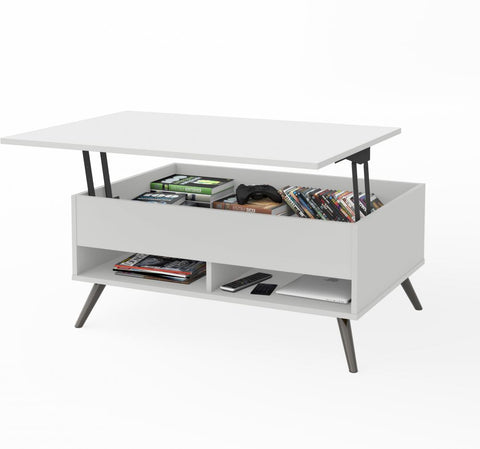 37“ Lift-Top coffee Table with metal legs