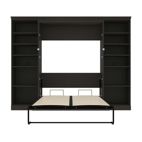 Full Murphy Bed with Bookshelves (114W)