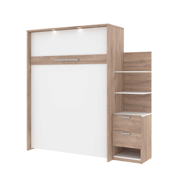 Queen Murphy Bed with Floating Shelves (85W)