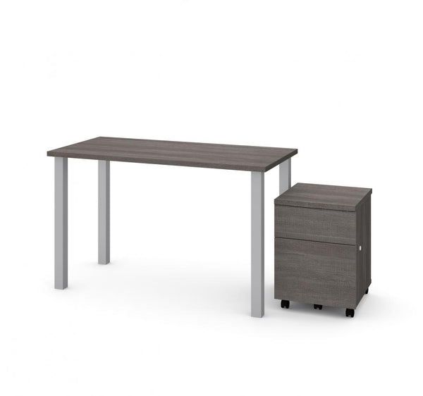 48W x 24D Table Desk with Mobile Pedestal