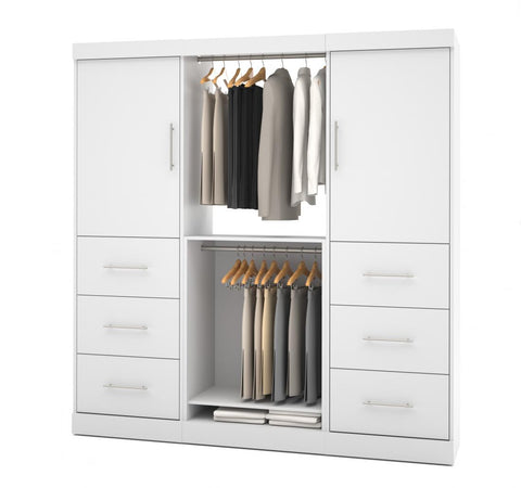 80” Closet Organizer with Drawers and Doors