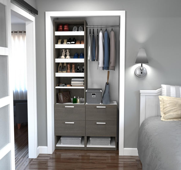 40W Closet Organizer with Nightstand