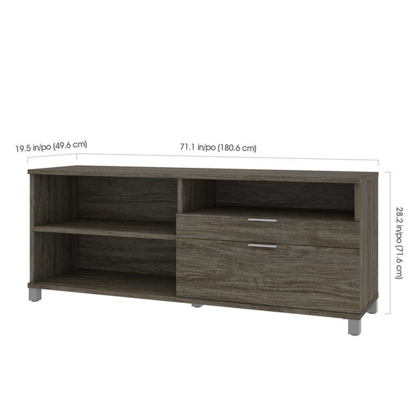 72W Credenza with 2 Drawers