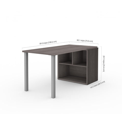 60W Table Desk with Storage