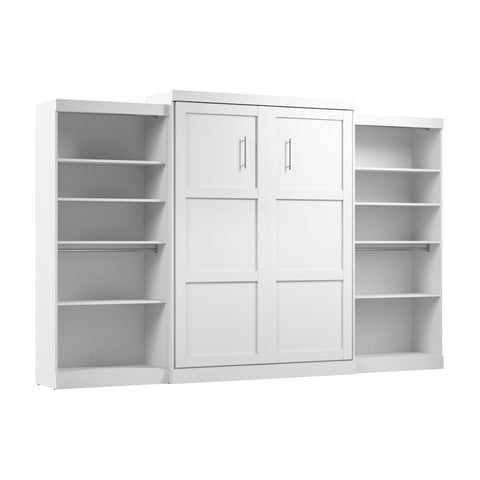 Queen Murphy Bed with 2 Shelving Units (137W)