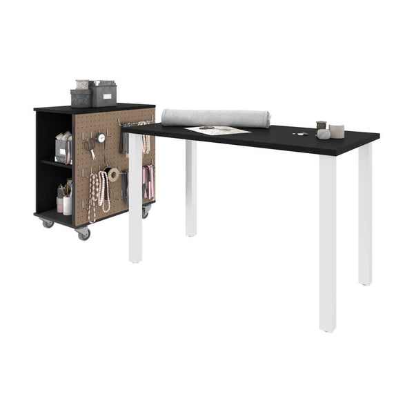 48W x 24D Table Desk with Mobile Storage Cabinet