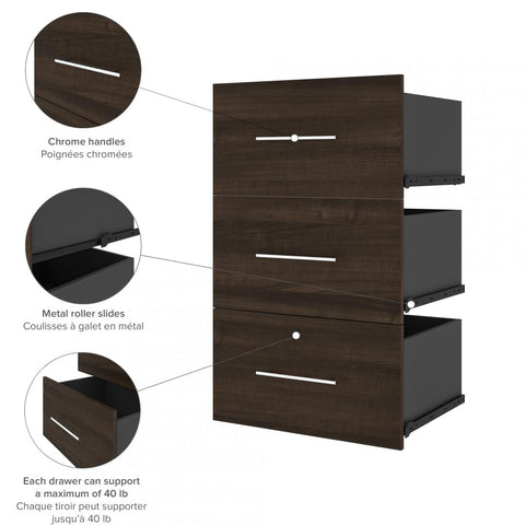 3 Drawer Set for Nebula 25W Closet Organizer