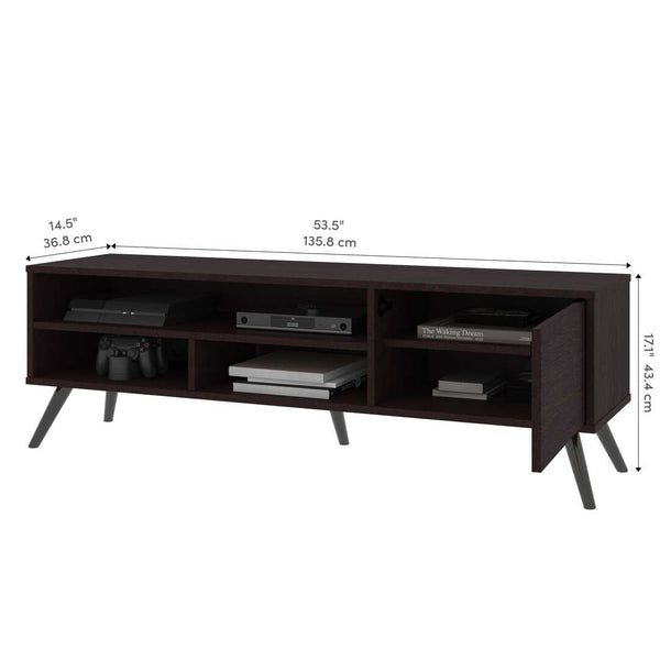 54W TV Stand with Metal Legs for 60 inch TV