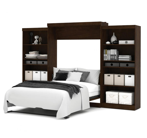 Queen Murphy Bed with 2 Shelving Units (137W)