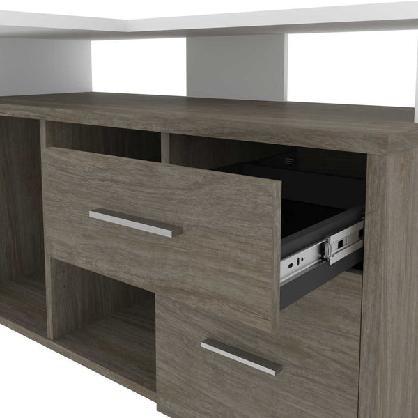 56W L-Shaped Desk