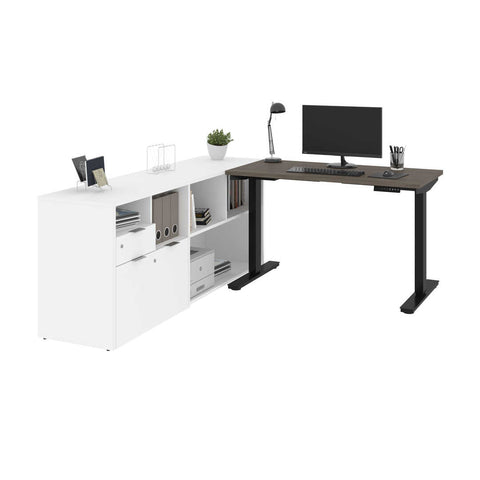 72W L-Shaped Standing Desk