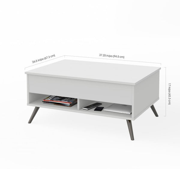 37“ Lift-Top coffee Table with metal legs