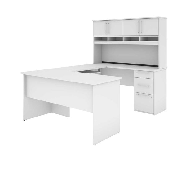 U or L-Shaped Desk with Hutch