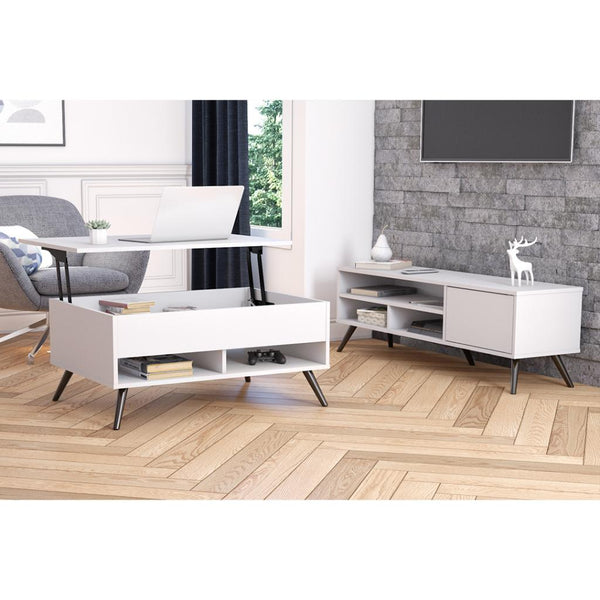 2-Piece set including a lift-top coffee table and a TV stand