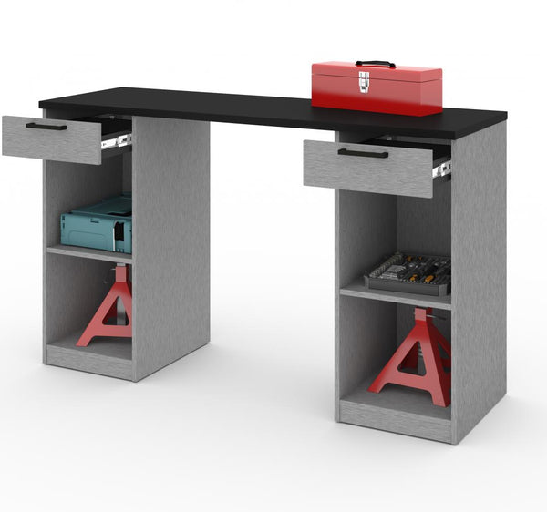 2-Drawer Workbench with Open Storage