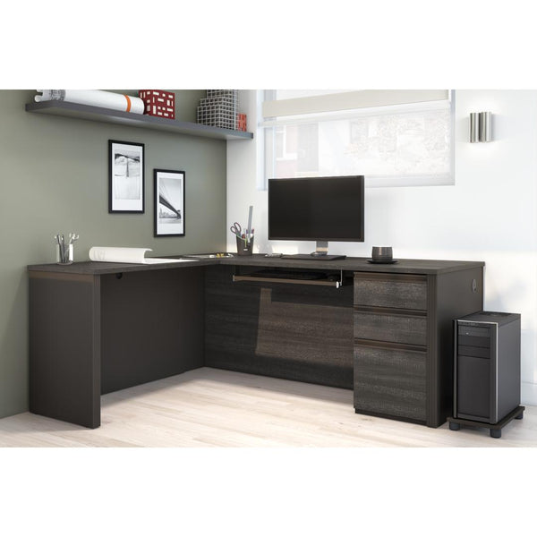 L-Shaped Desk with Pedestal